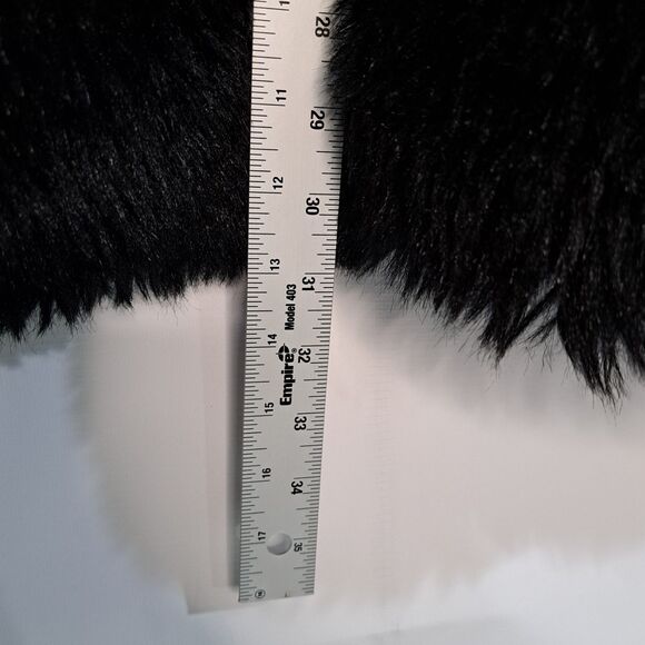 BOPT The Beauty Optimal Product Women's Faux Fur Coat Jacket MP7 Black Large NWT - Picture 7 of 8